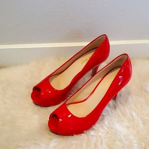 Siren Red Stilleto Heels Nine West